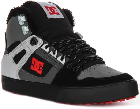 Sports mode Dc Shoes Pure High Winter In Grey Black For Men