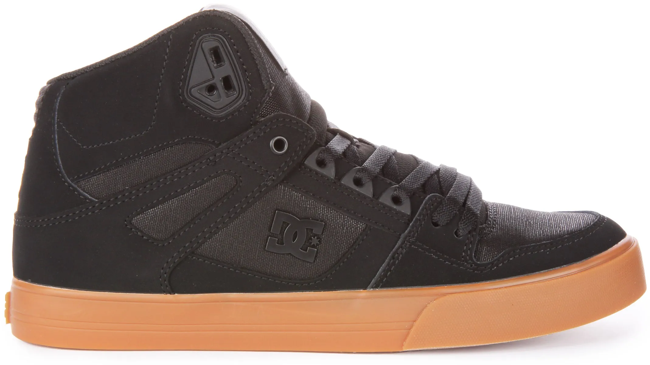Dc Shoes Pure Hightop W In Black Gum Sole Fast Recovery