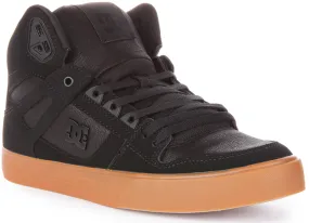 Dc Shoes Pure Hightop W In Black Gum Sole Long distance