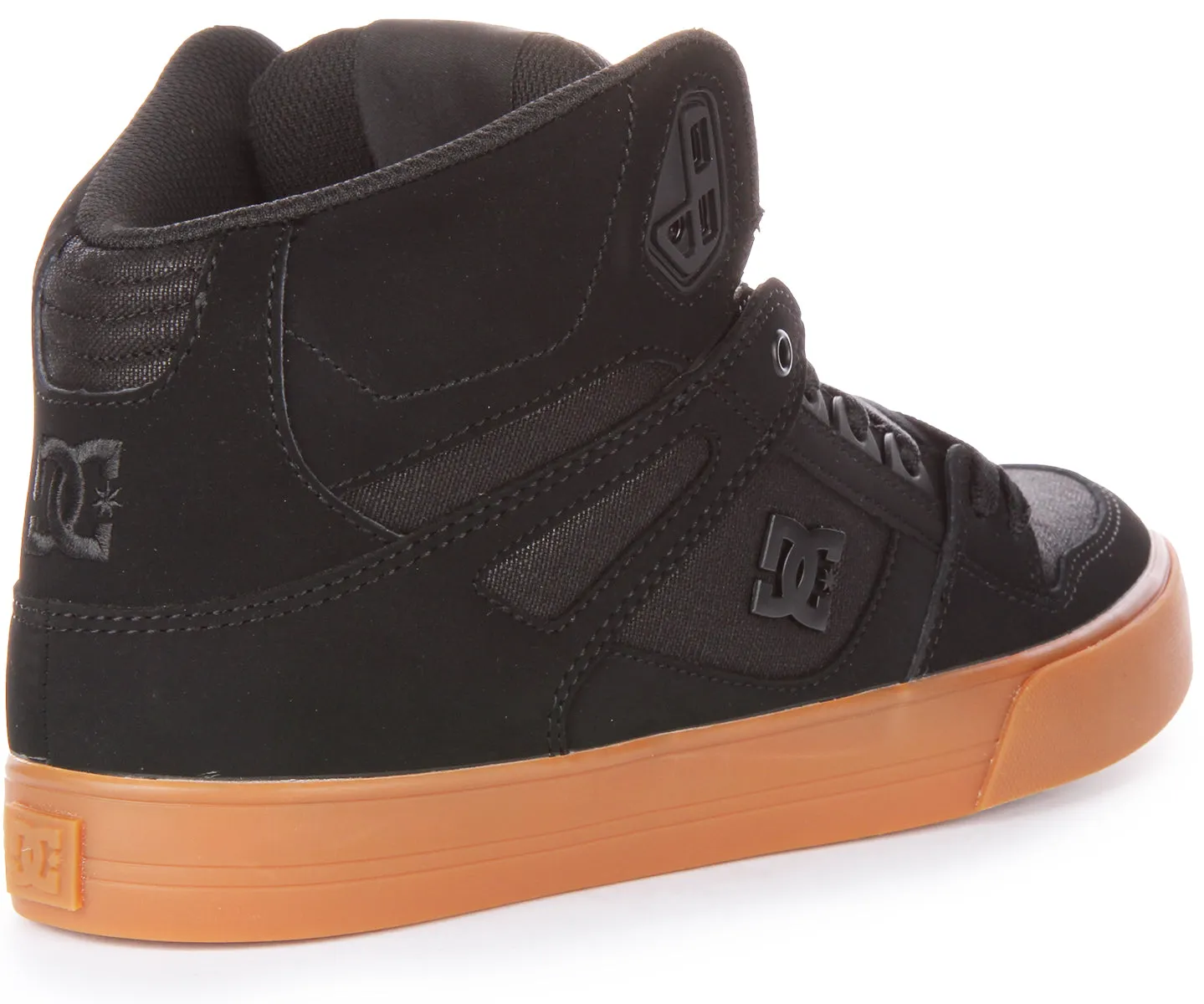 Dc Shoes Pure Hightop W In Black Gum Sole Fast Recovery