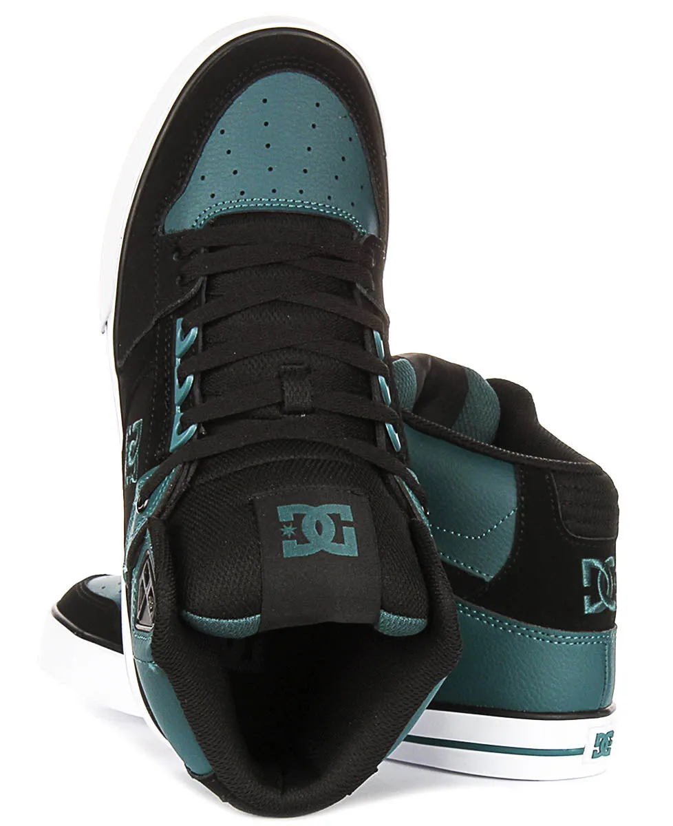 Dc Shoes Pure Hightop Wc In Black For Men Lateral Support