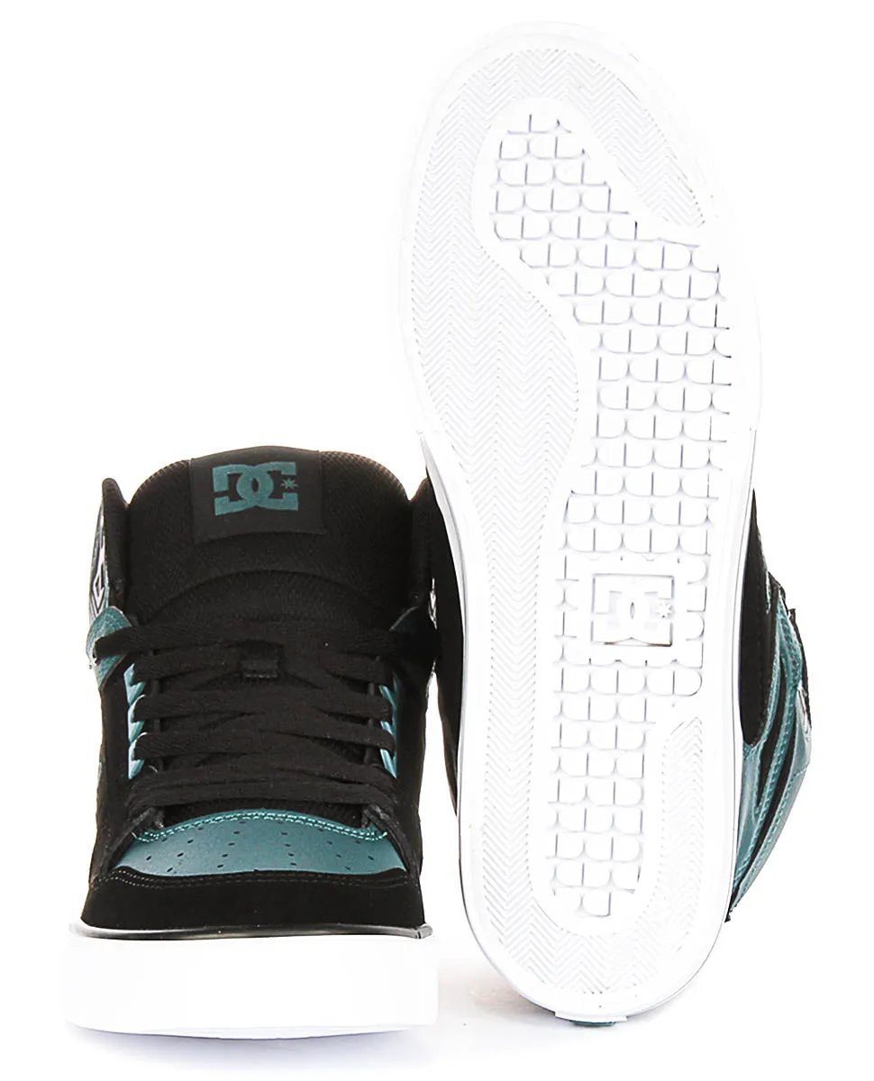Dc Shoes Pure Hightop Wc In Black For Men Lateral Support