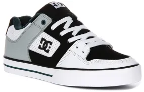 Dc Shoes Pure In White Black For Men Foot Stability Indoor Steps