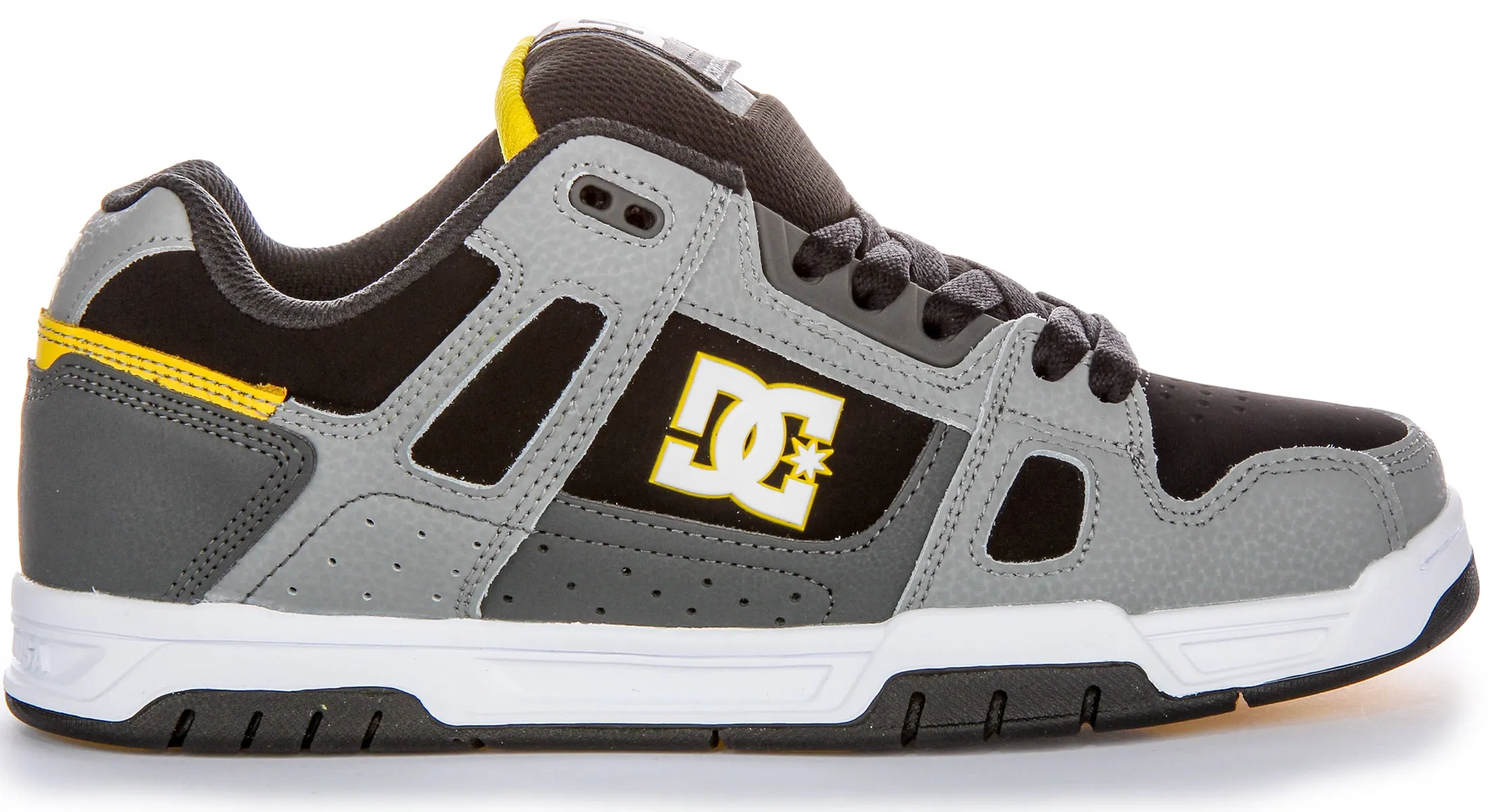 Dc Shoes Stag In Grey Black Trainers Seamless