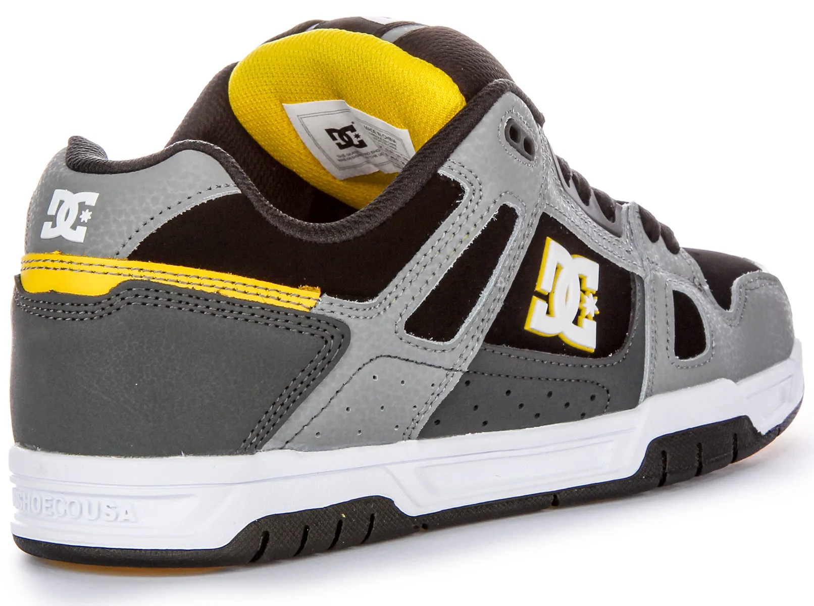 Dc Shoes Stag In Grey Black Trainers Seamless
