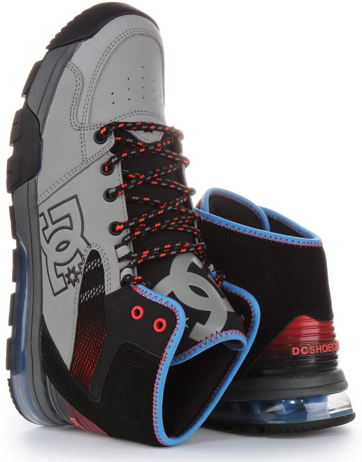 Dc Shoes Versatile Hi Water Resitant In Grey Blue Trail Ready