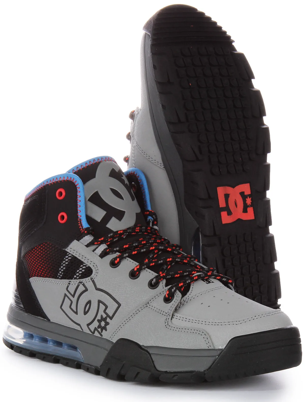 Dc Shoes Versatile Hi Water Resitant In Grey Blue Trail Ready