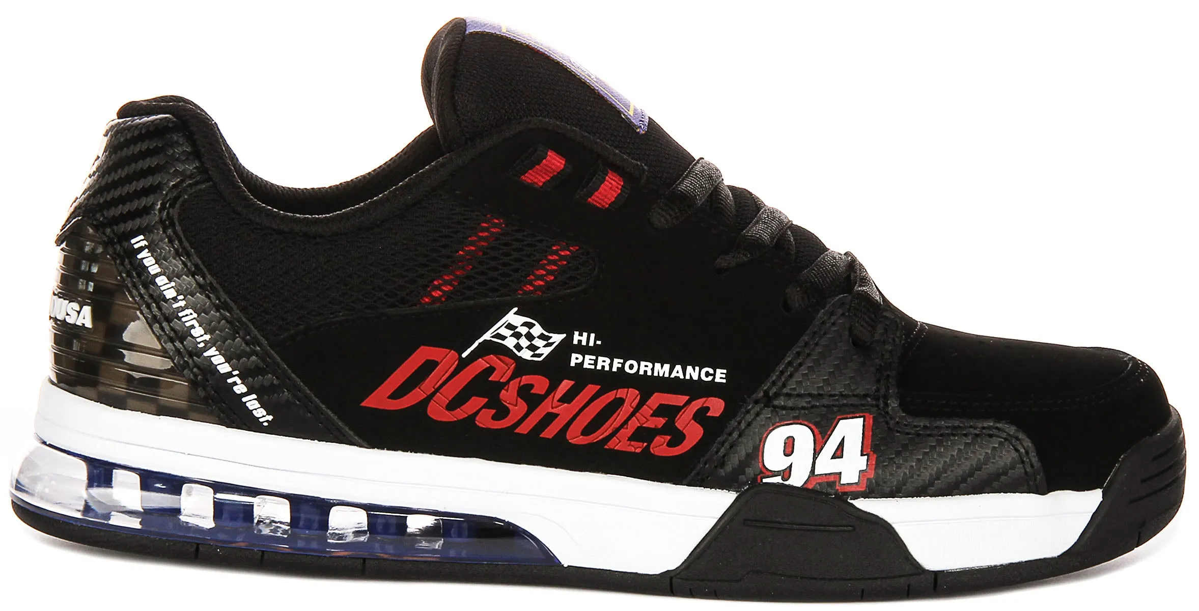 Dc Shoes Versatile LE In Black Red For Men Good Grip