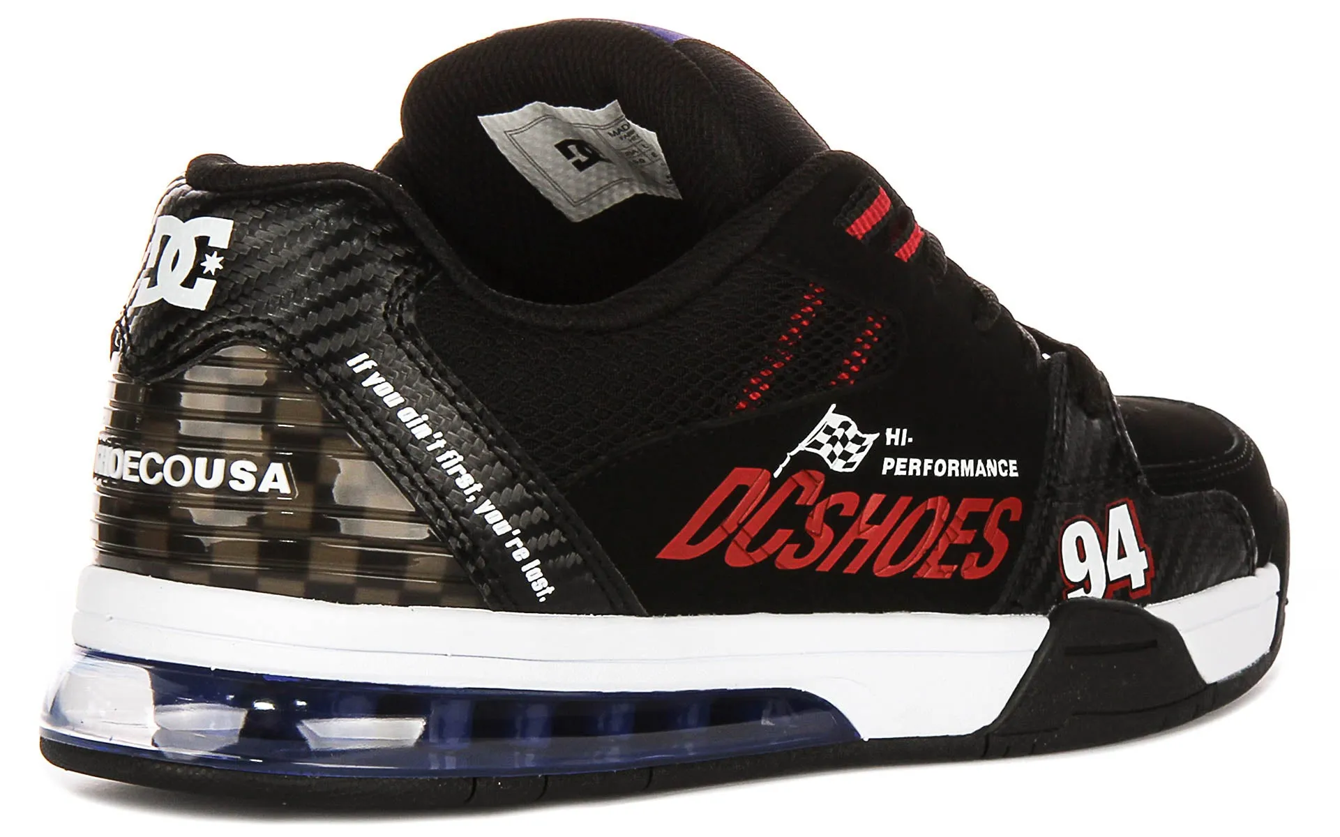 Dc Shoes Versatile LE In Black Red For Men Good Grip