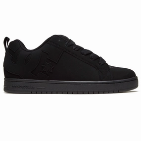 DC Court Graffik Shoes - Black/Black/Black Hard Style
