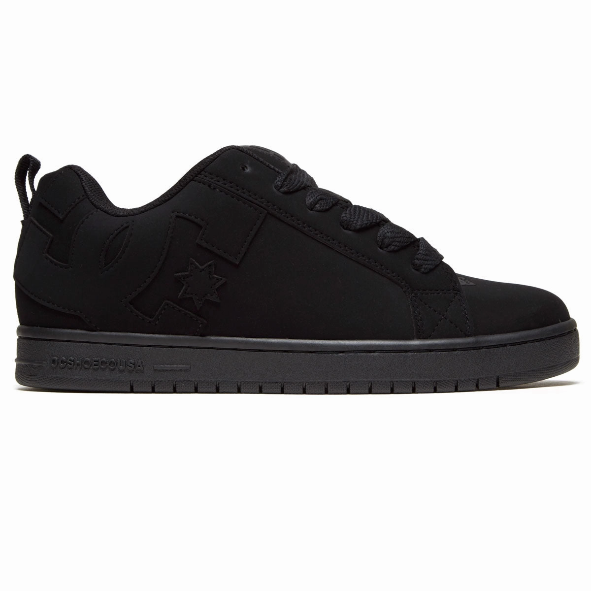 DC Court Graffik Shoes - Black/Black/Black Hard Style