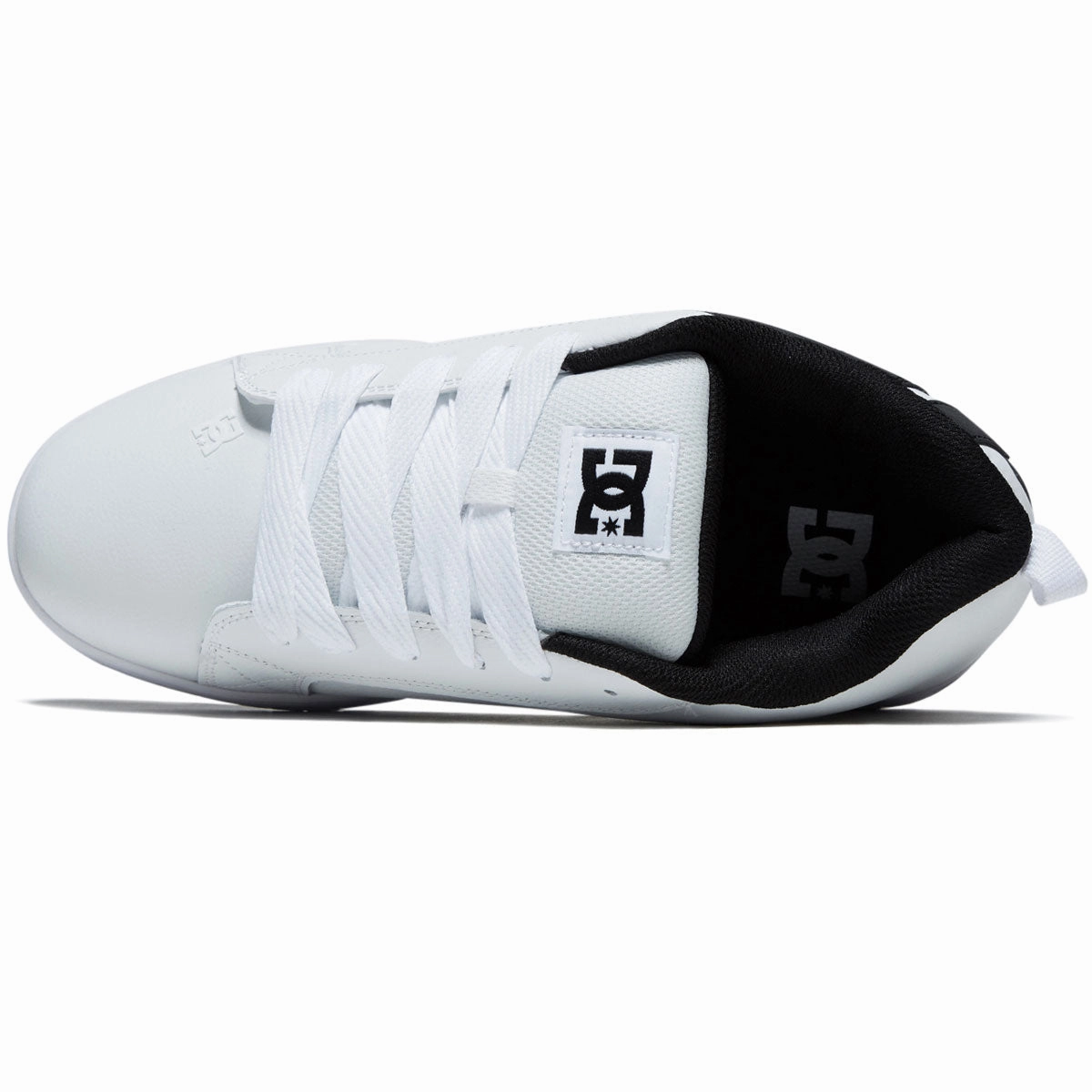 DC Court Graffik Shoes - White/Black/Black Heel lock