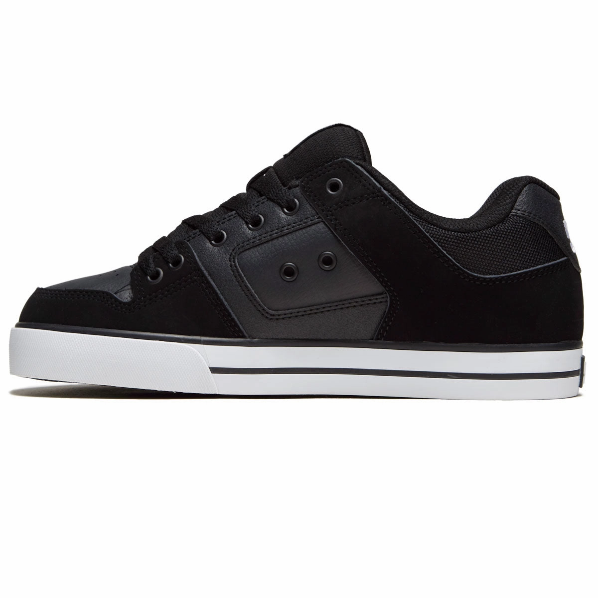 DC Pure Shoes - Black/Black/White Daily Drive
