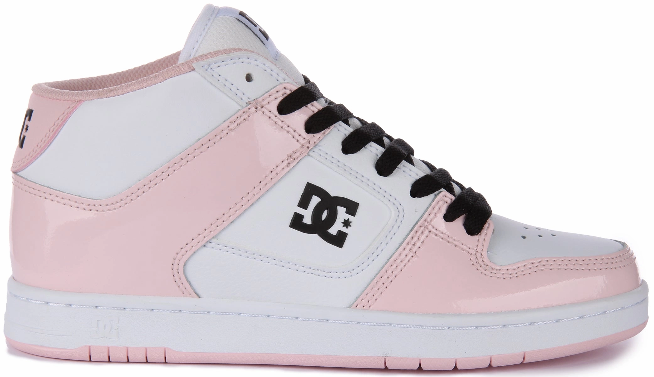 Dc Shoes Manteca 4 Mid In White Pink For Women Grippy Outsole