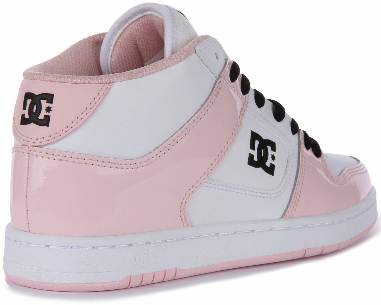 Dc Shoes Manteca 4 Mid In White Pink For Women Grippy Outsole
