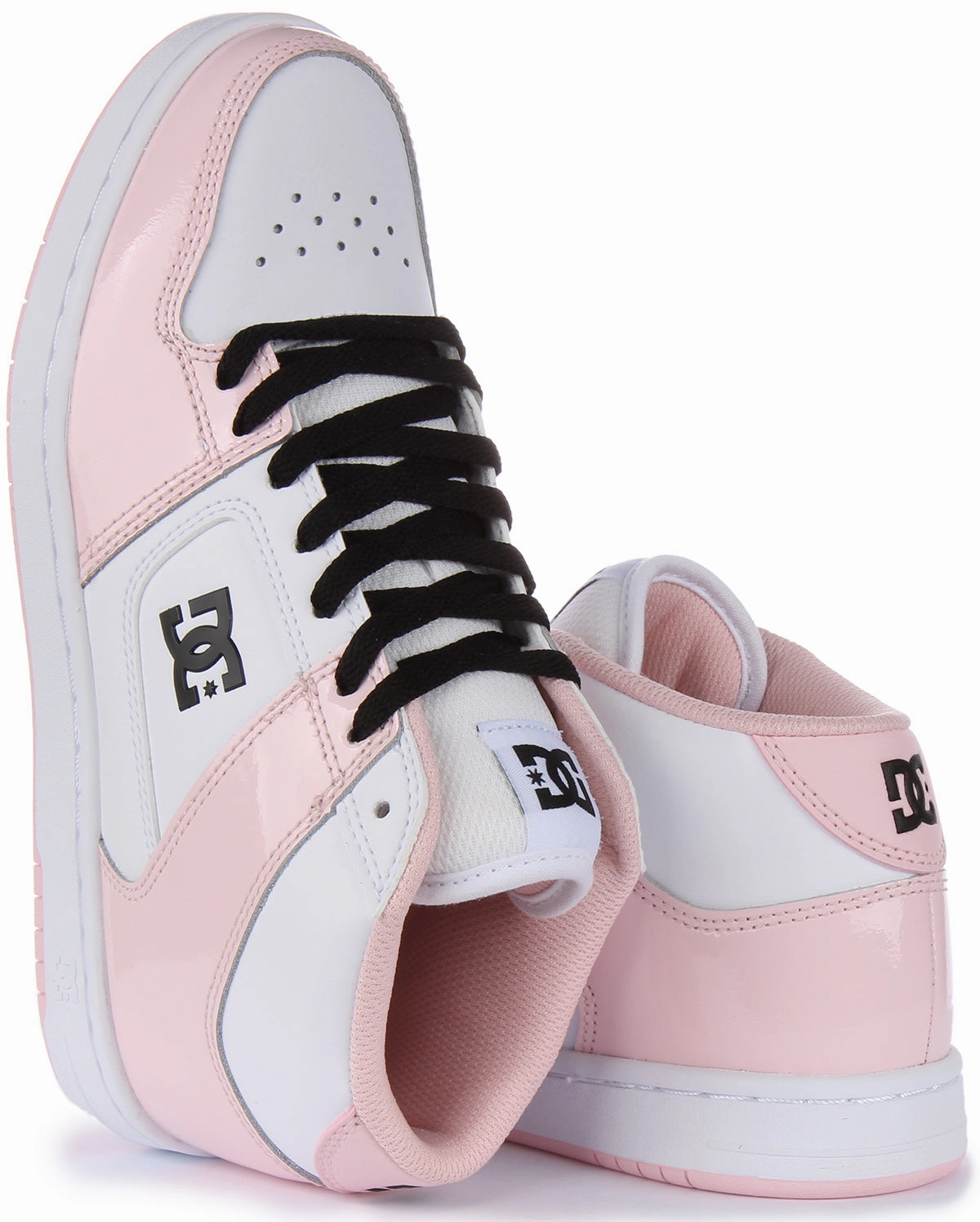 Dc Shoes Manteca 4 Mid In White Pink For Women Grippy Outsole
