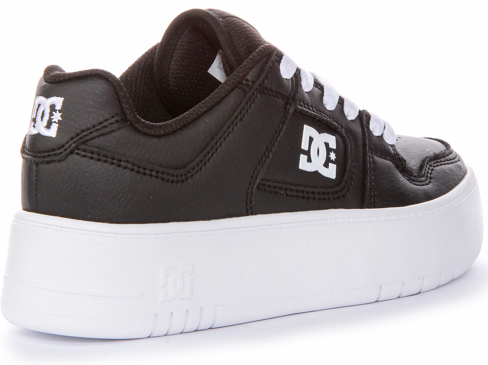 Dc Shoes Manteca 4 Platfrom In Black White For Women Soft Touching