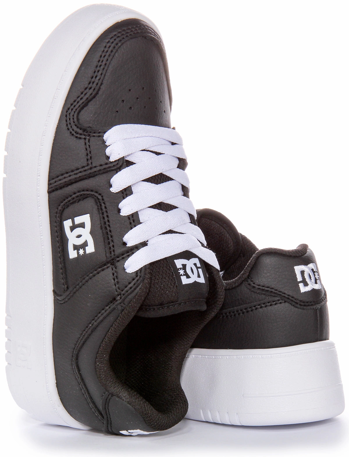 Dc Shoes Manteca 4 Platfrom In Black White For Women Soft Touching