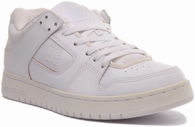 Dc Shoes Manteca In White Speed Drill