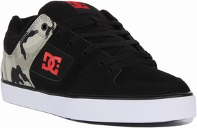 Total Support Dc Shoes Pure In Black Camo For Men