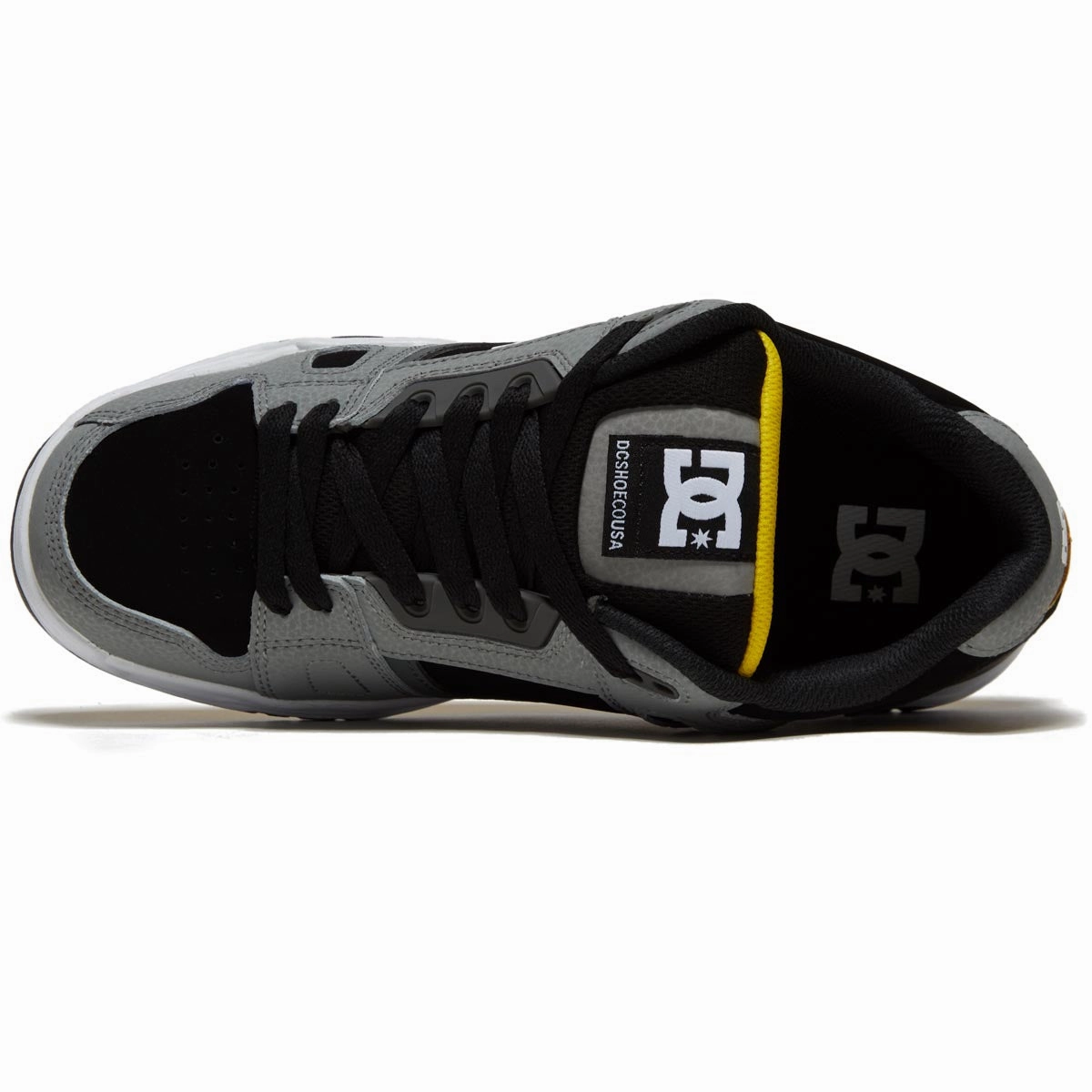DC Stag Shoes - Grey/Yellow Board Ready