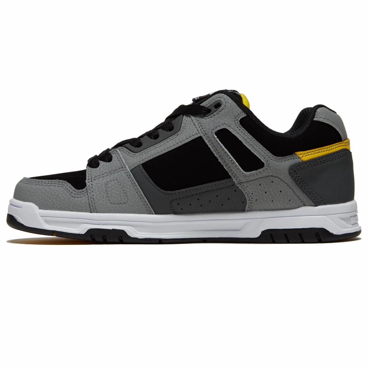 DC Stag Shoes - Grey/Yellow Board Ready