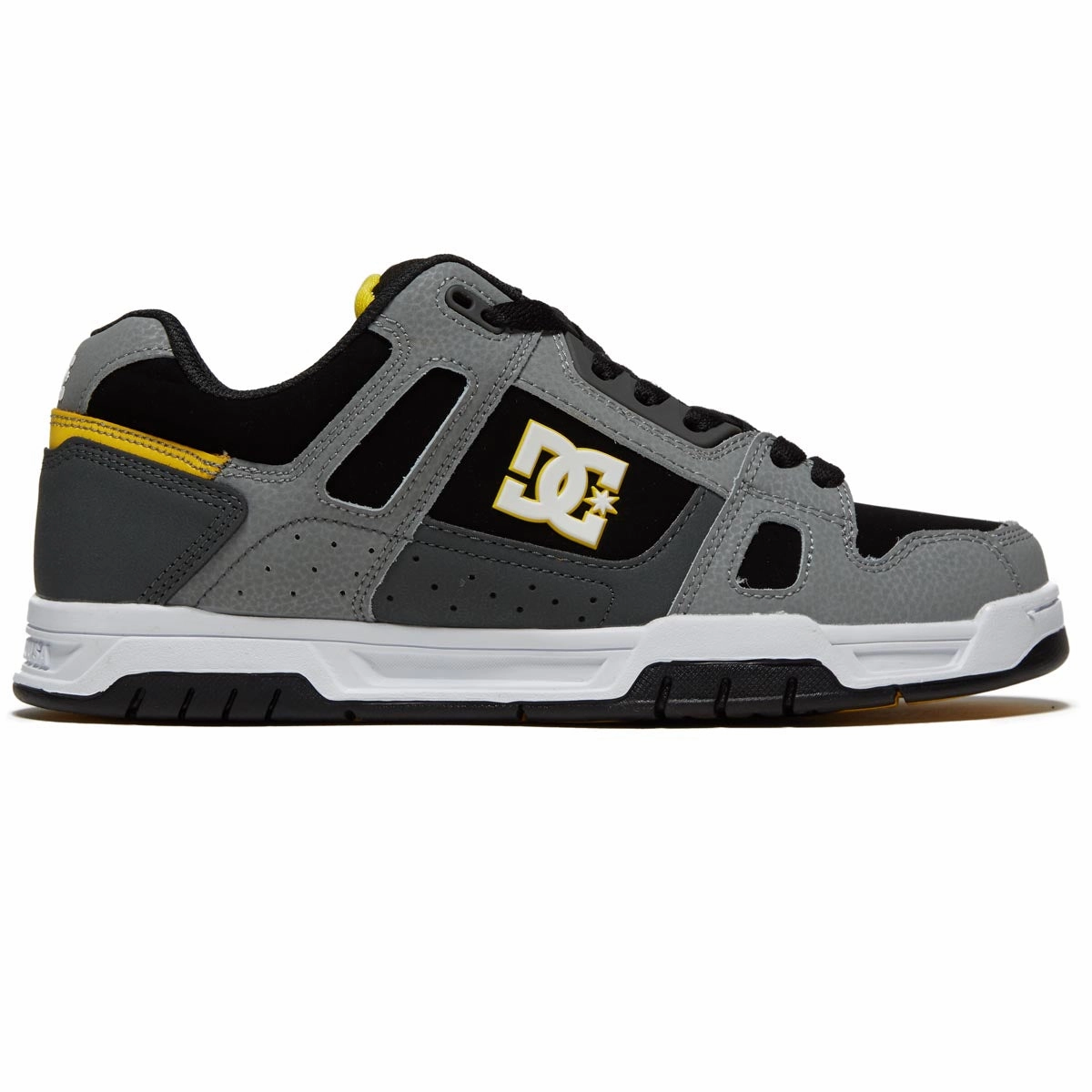 DC Stag Shoes - Grey/Yellow Contemporary Style