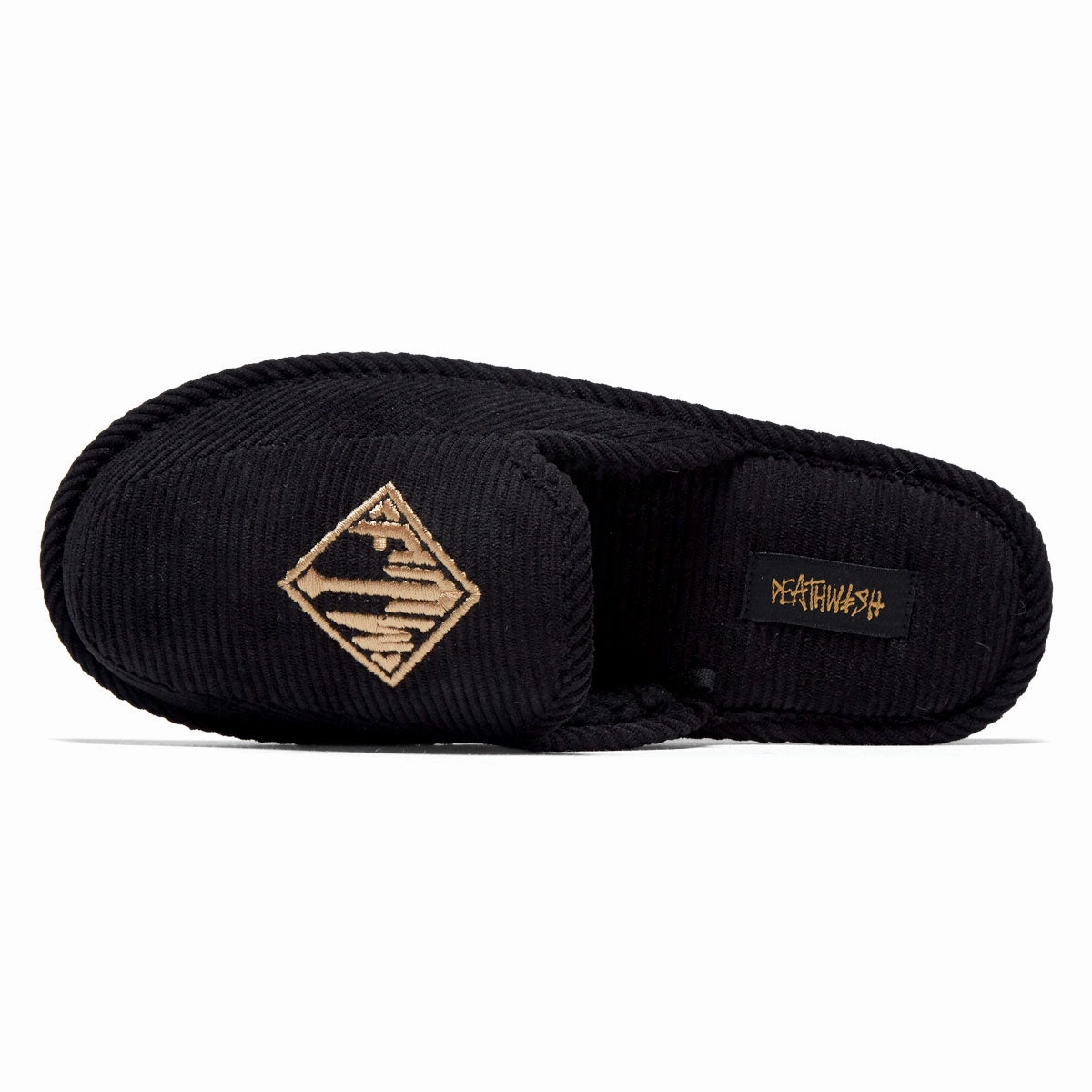 Deathwish FTW House Slippers Shoes - Black Light Go Fit