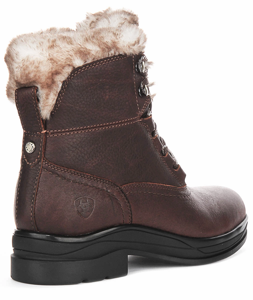 Deep Track Ariat Harper Waterproof Sherpa In Dark Brown For Women