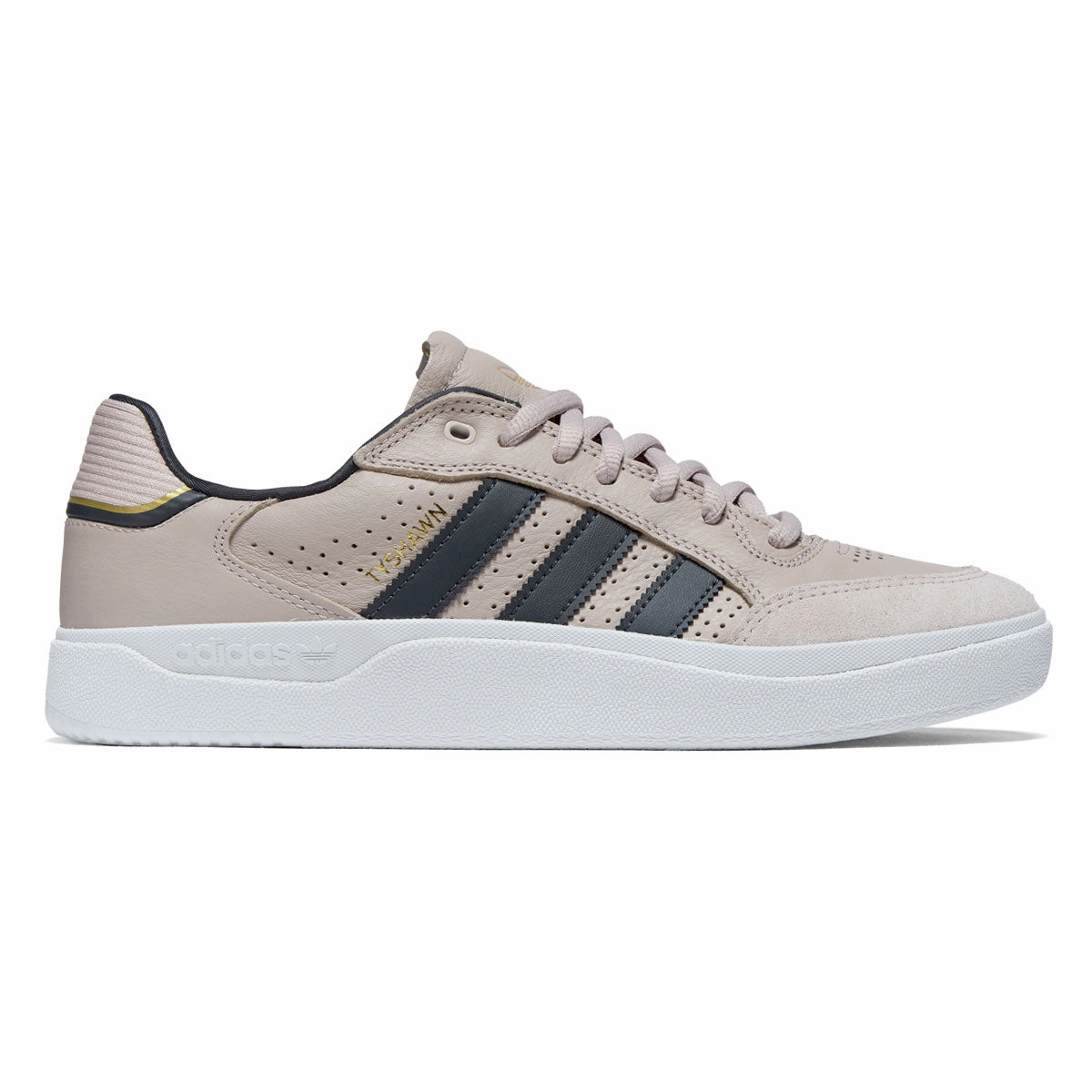 Pro Skate Ultimate Comfort Adidas Tyshawn Low Shoes - Wonder Taupe/Carbon/Gold Metallic