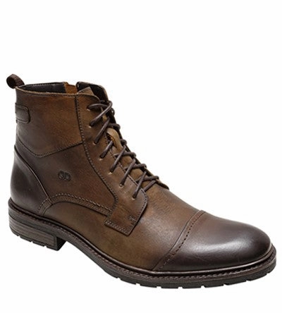 DEMOCRATA LACED ZIP TOE CAP BOOT Democrata