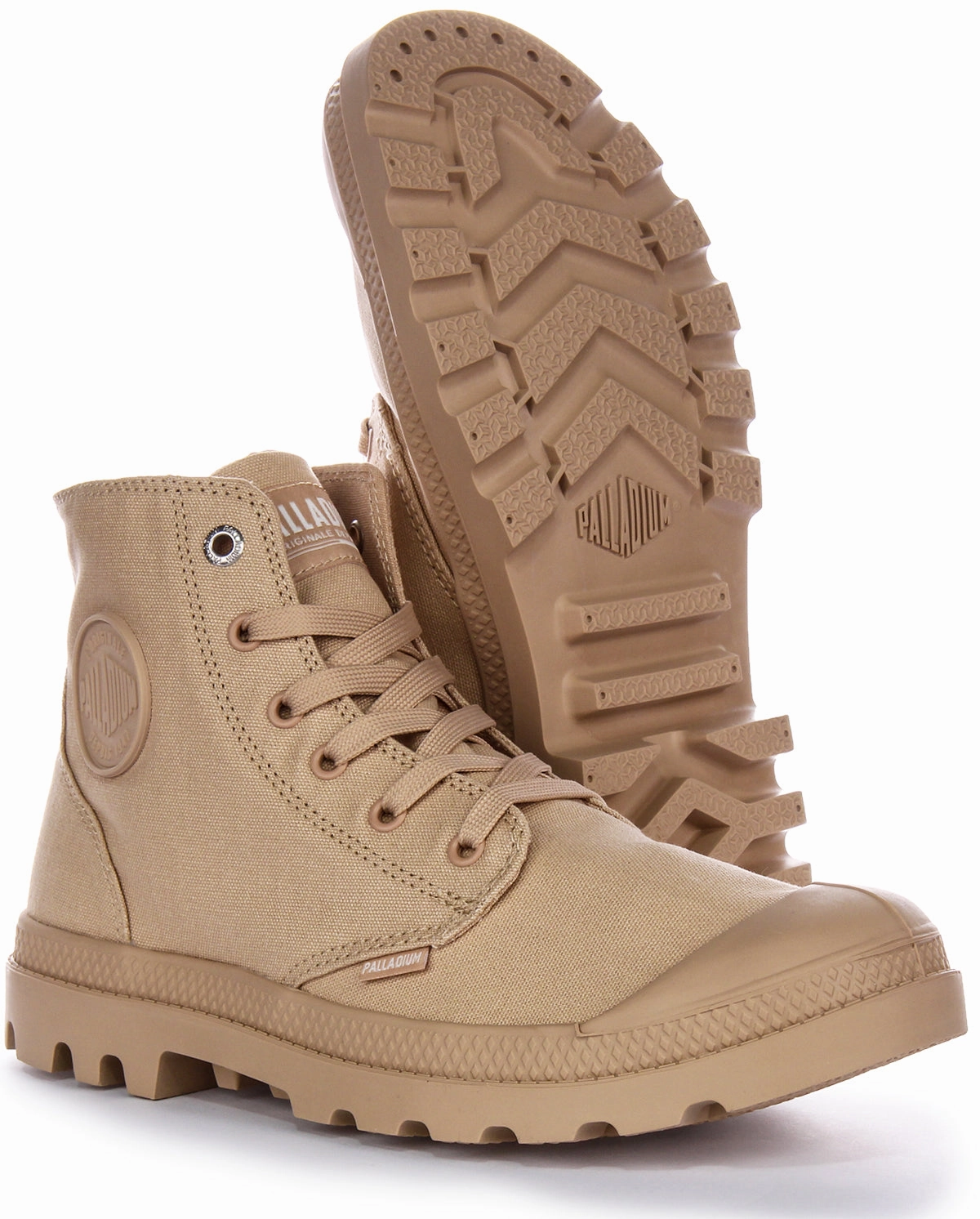 Desert Inspired Palladium Mono Chrome In Beige Tan Boots