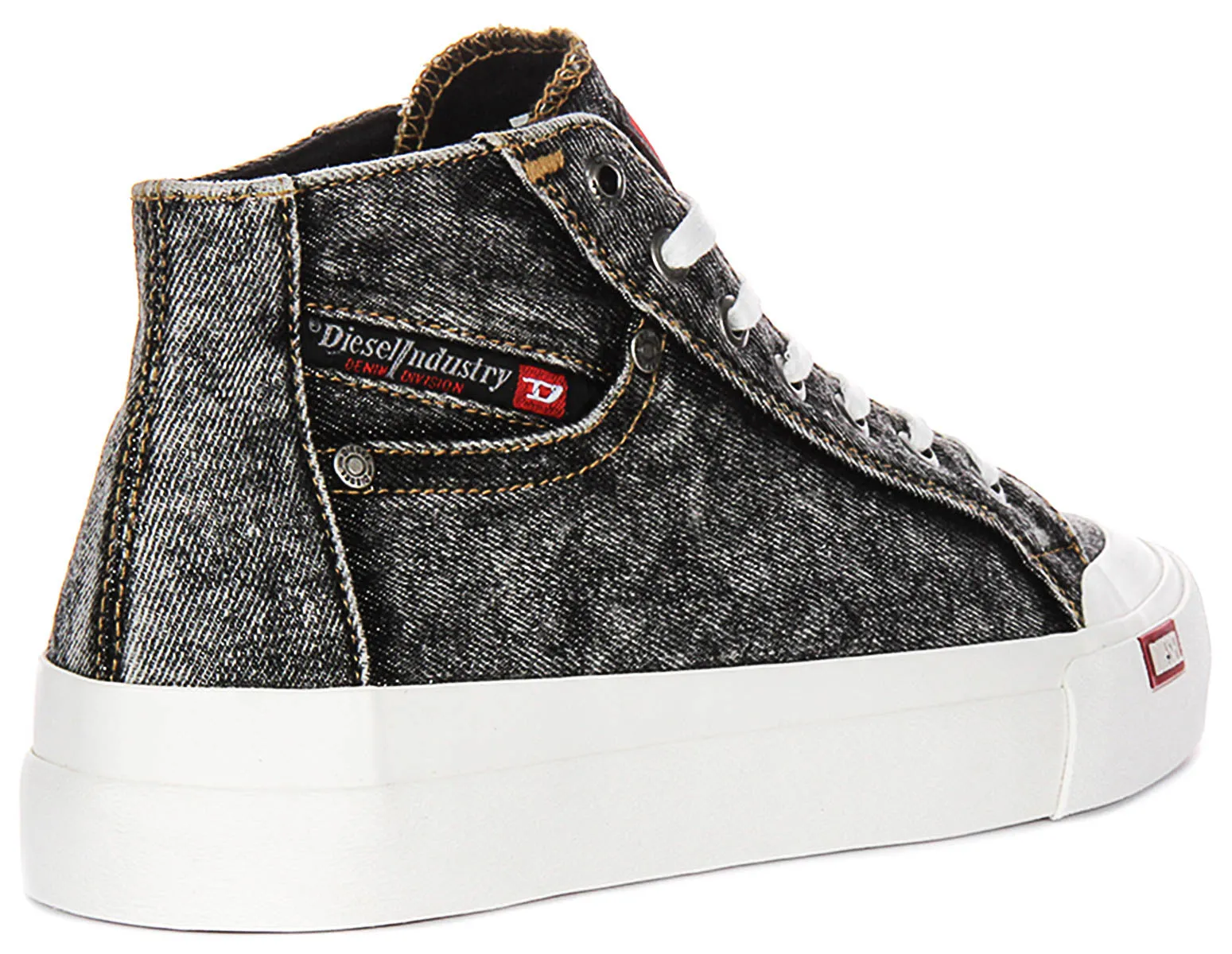Diesel S Athos Mid In Black Denim For Men Impact Guard