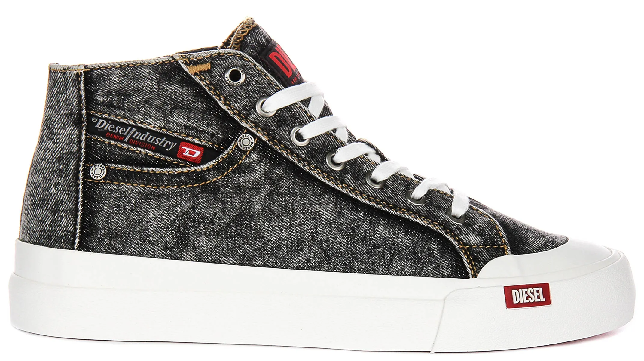 Diesel S Athos Mid In Black Denim For Men Impact Guard