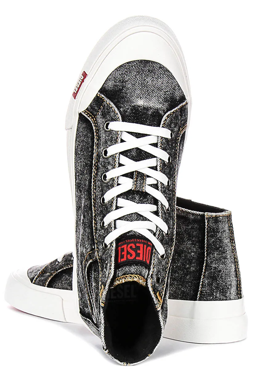 Diesel S Athos Mid In Black Denim For Men Impact Guard