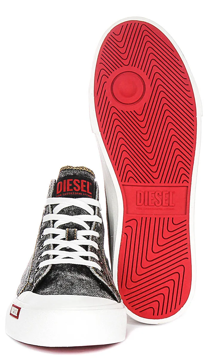 Diesel S Athos Mid In Black Denim For Men Impact Guard