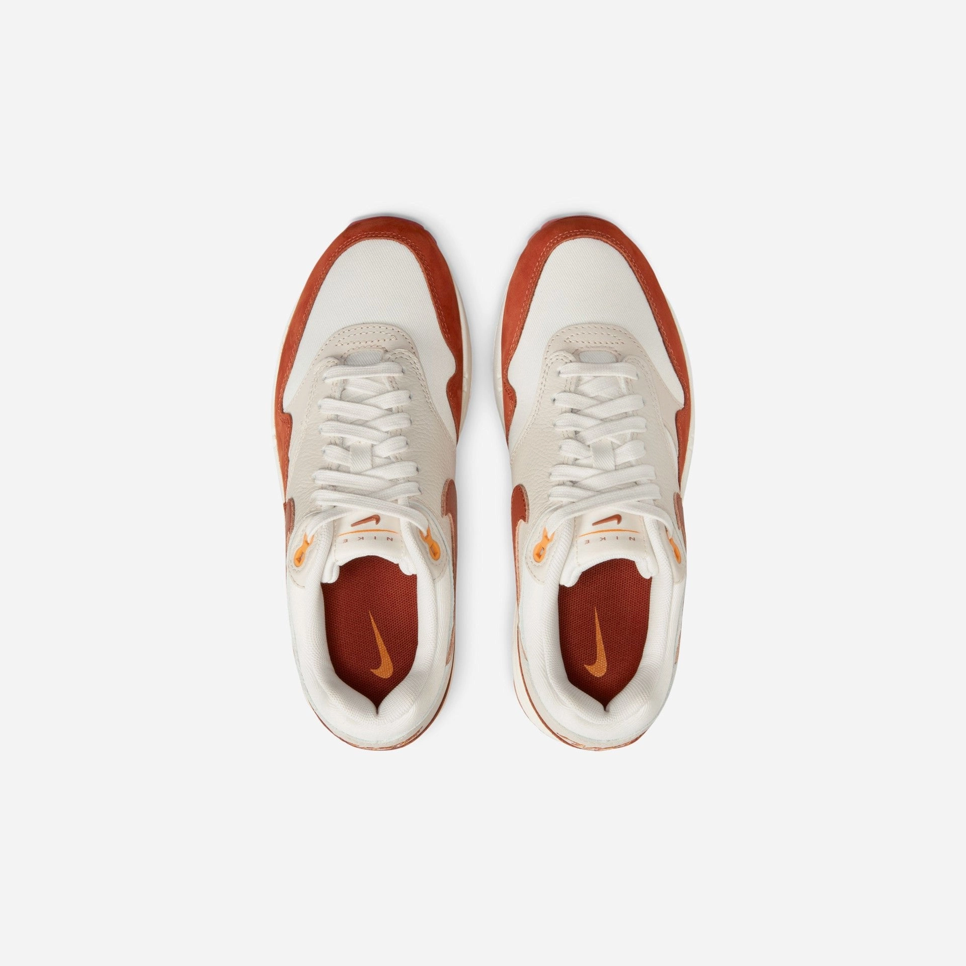 Double - layer Mesh NIKE - W Air Max 1 Lx - Sail/Rugged Orange - Women's [FD2370 100]