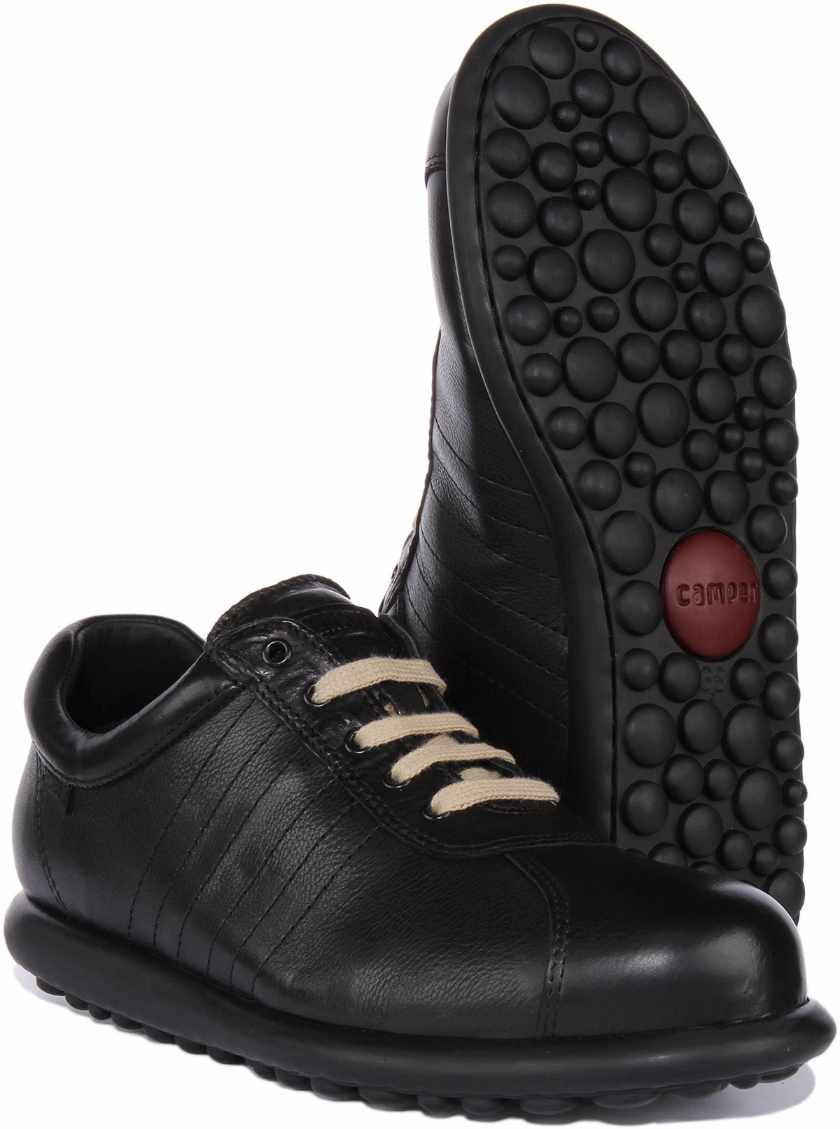 Double Midsole Camper Pelotas Ariel In Black For Women