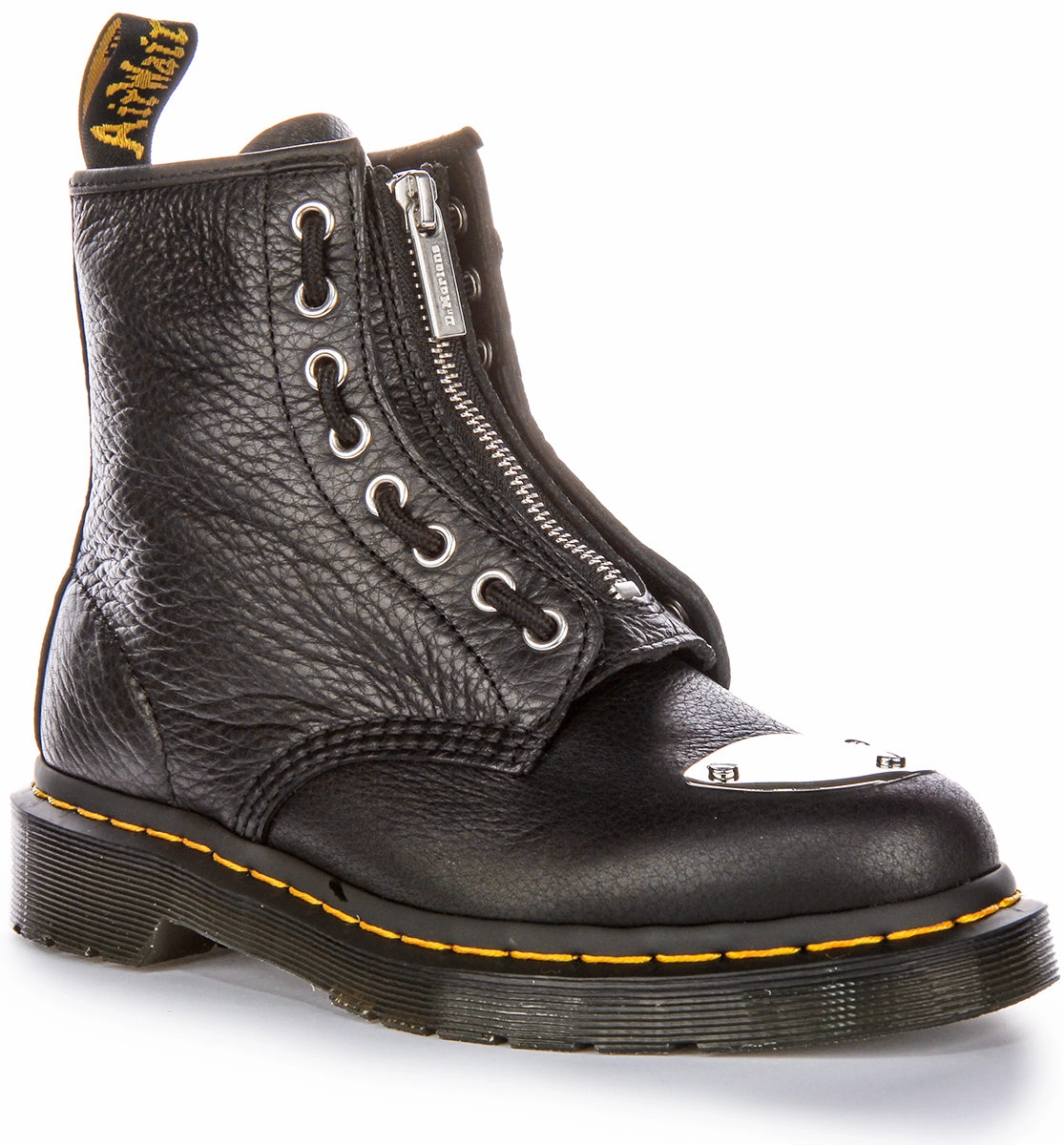 Dr Martens 1460 Metal Toe Plate In Black For Women Outdoor Sports