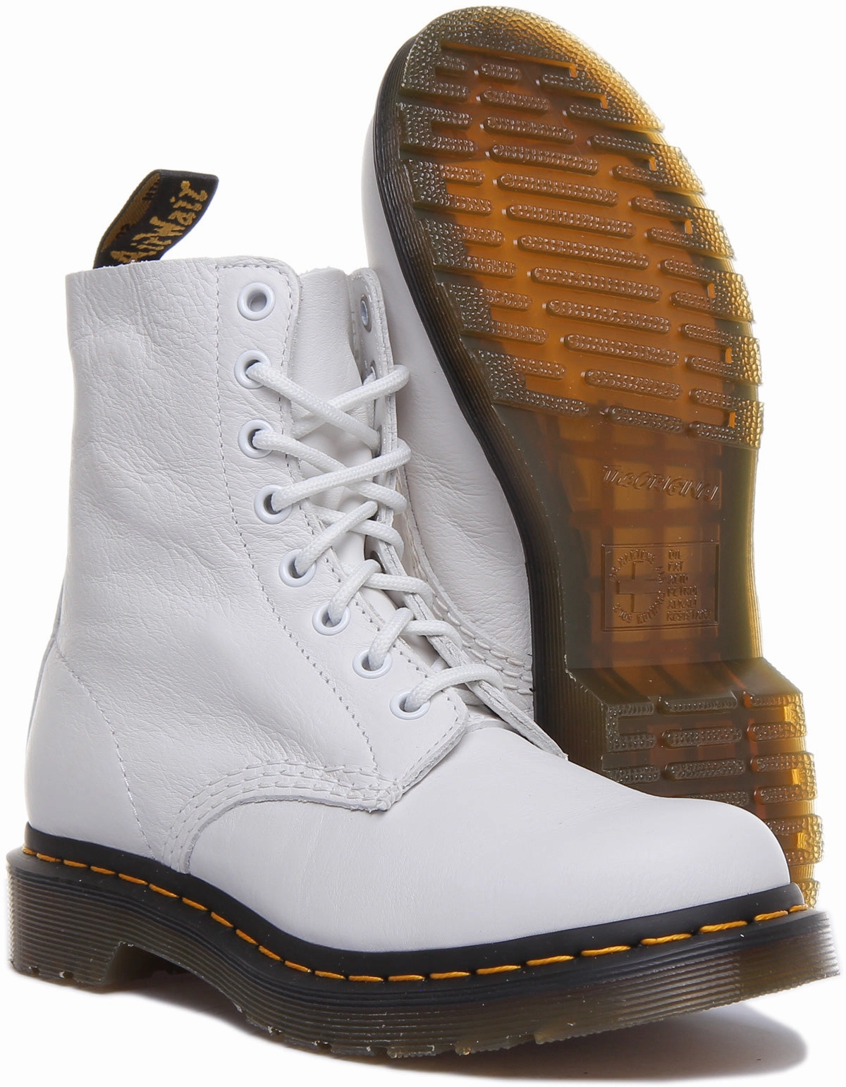 Dr Martens 1460 Pascal In White Multi Terrain
