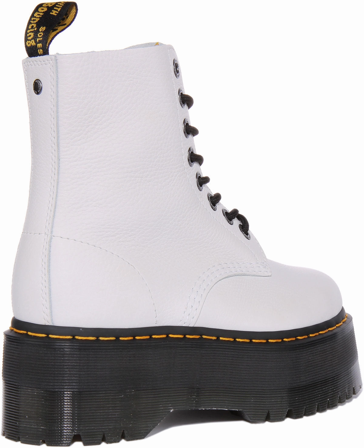Dr Martens 1460 Pascal Max Platform In White For Women Modern Step Move Glide