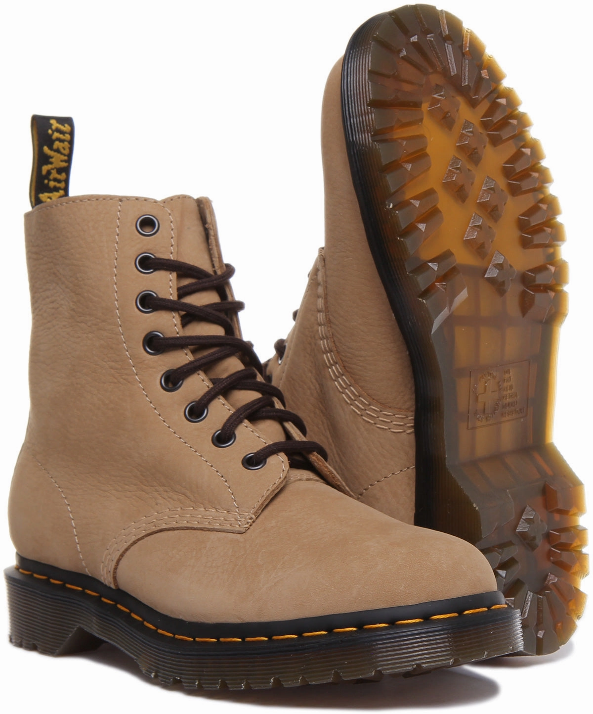 Dr Martens 1460 Pascal Unisex Boot In Sand Tough Rugged