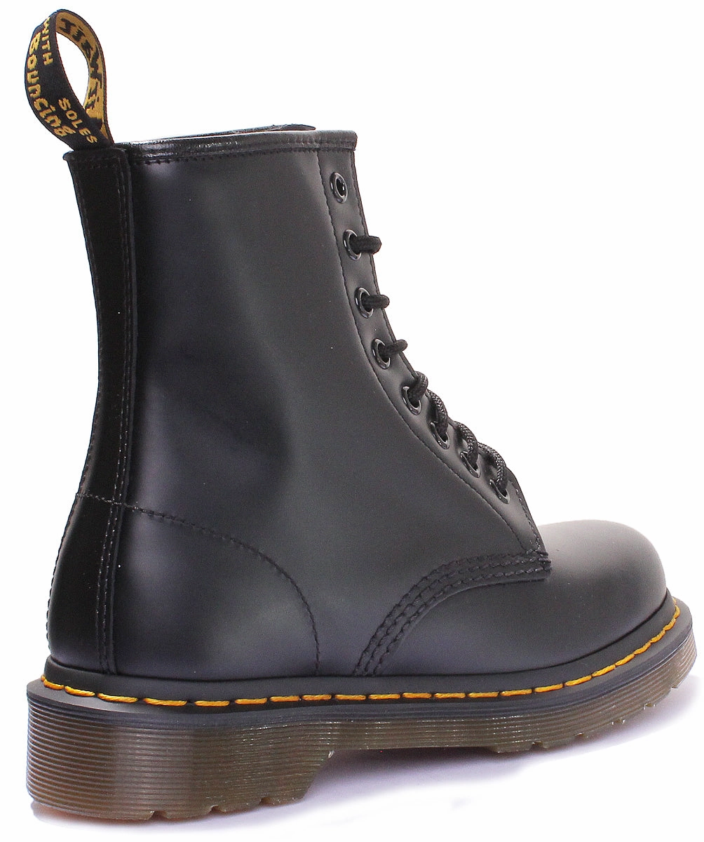Dr Martens 1460 Smooth In Black Smooth Edge