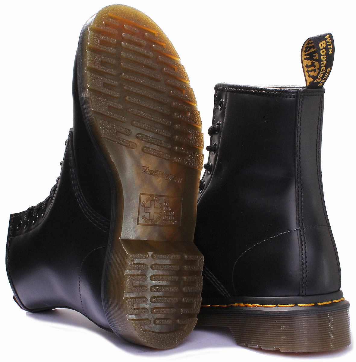 Dr Martens 1460 Smooth In Black Smooth Edge