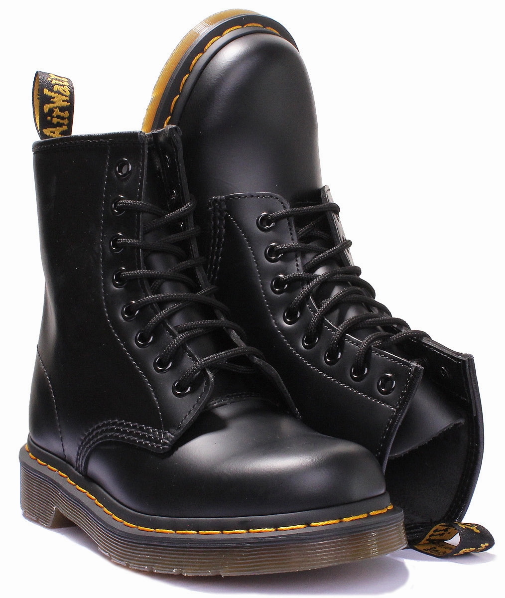 Dr Martens 1460 Smooth In Black Smooth Edge