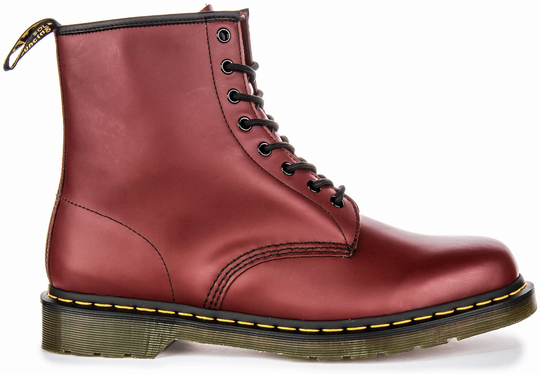 Dr Martens 1460 Smoth In Cherry For Unisex Trail Boots