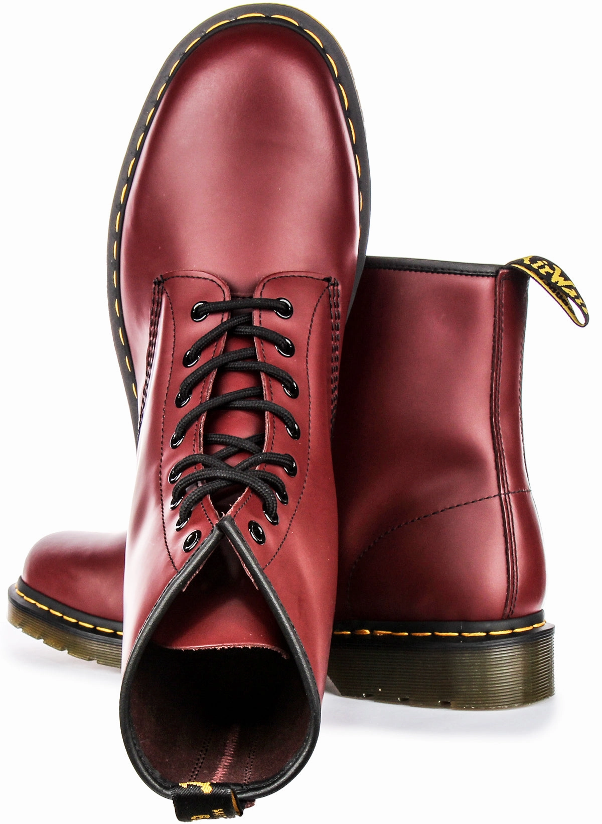 Dr Martens 1460 Smoth In Cherry For Unisex Trail Boots
