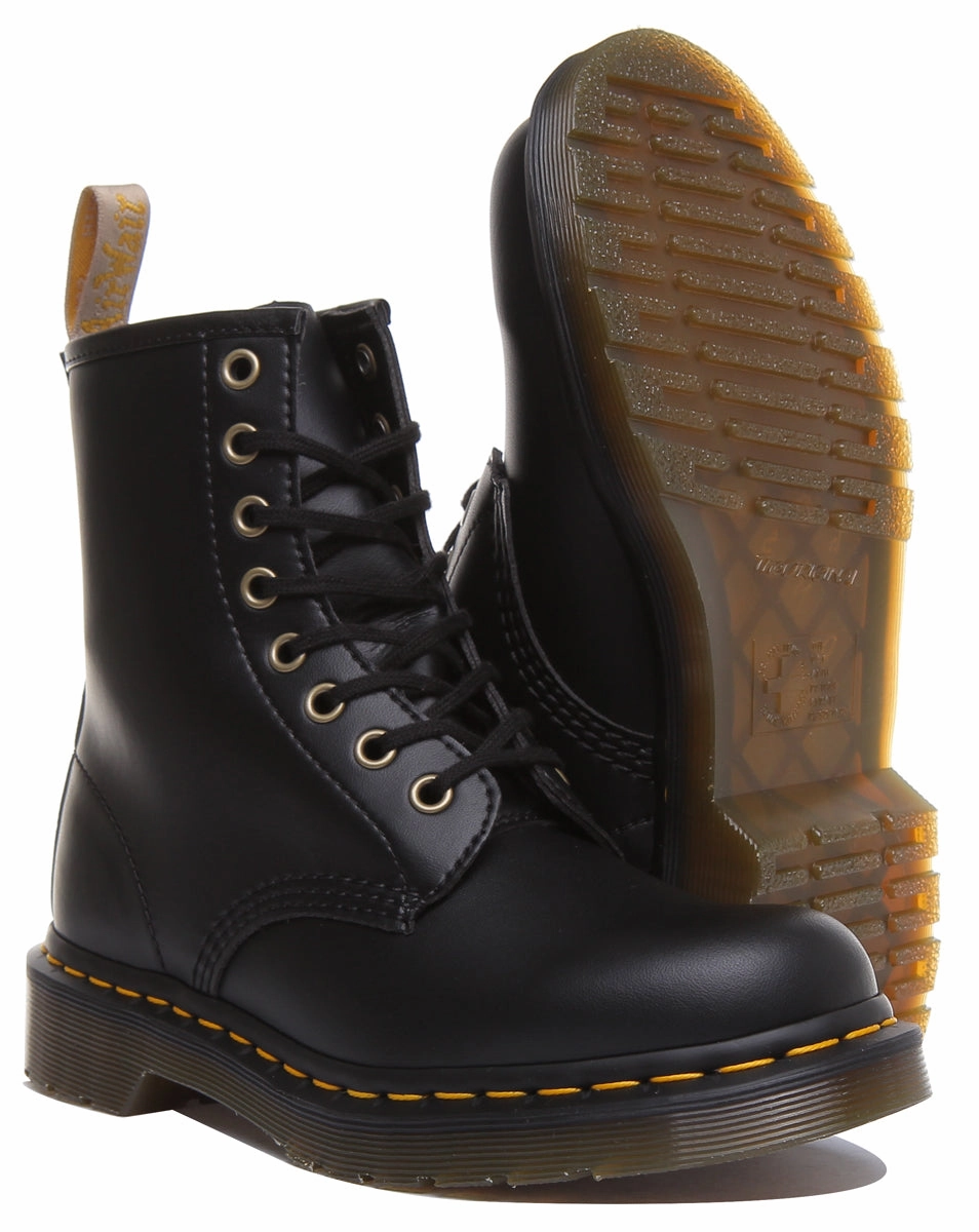 Dr Martens 1460 Vegan In Black For Womens All Day Support