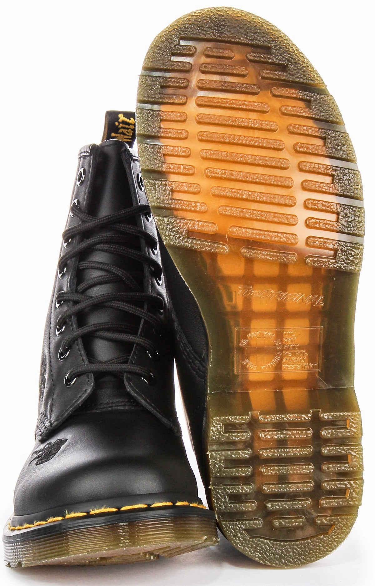 Dr Martens 1460 Vonda In Black Mono For Women Mountain Flex Gear