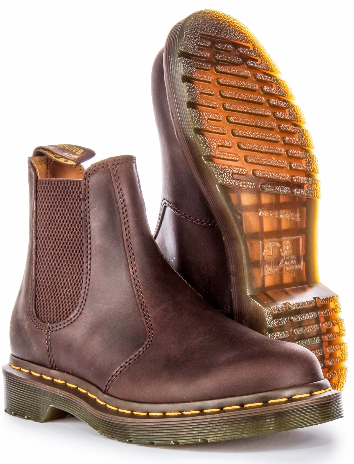 Dr Martens 2976 YS Chelsea In Brown Step Strong
